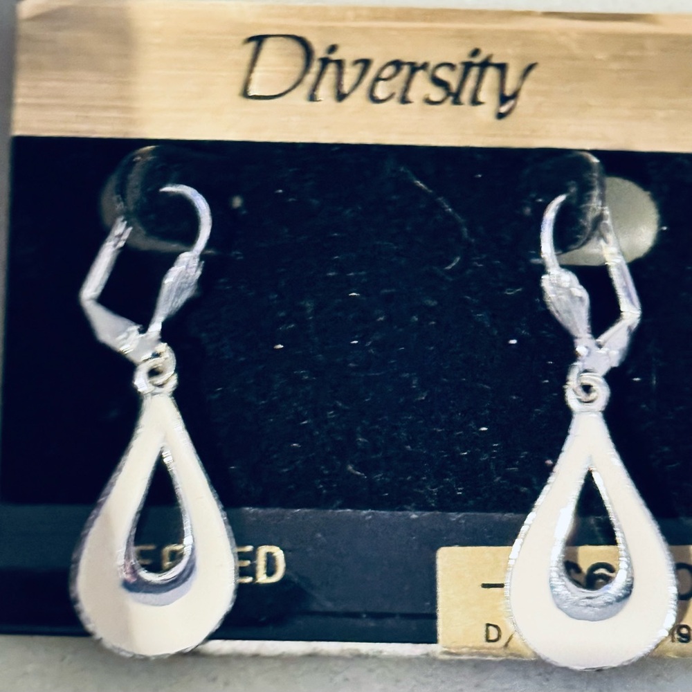 Diversity Silver Drop Earrings